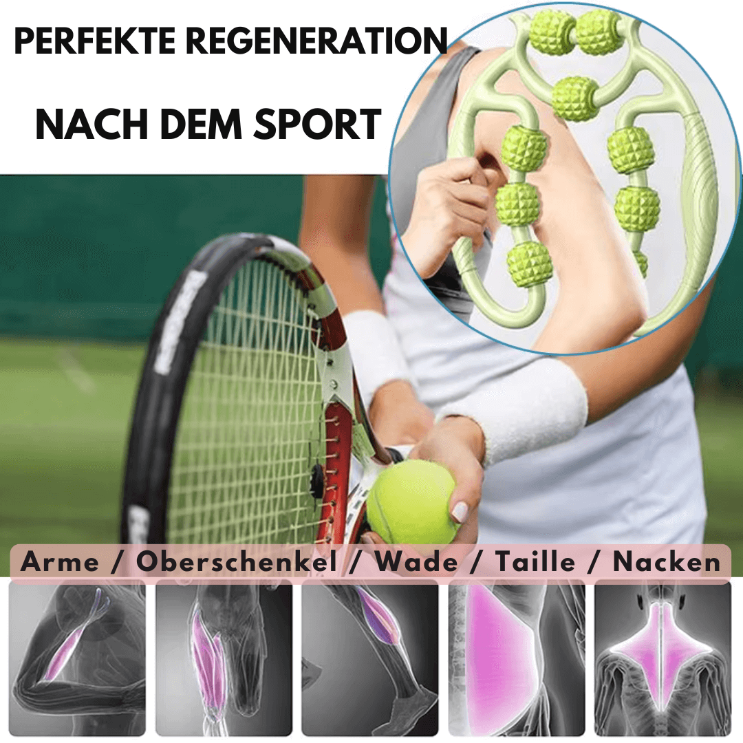 TensRoll 2.0 - Innovativer Beinmassageroller für bessere Durchblutung und straffe Haut